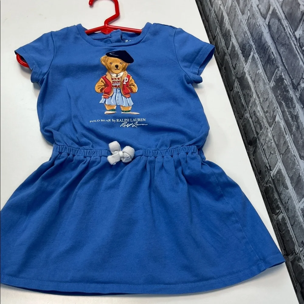 Baby girls Ralph Lauren‎ Blue Polo Bear Dress